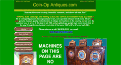 Desktop Screenshot of coinopantiques.com